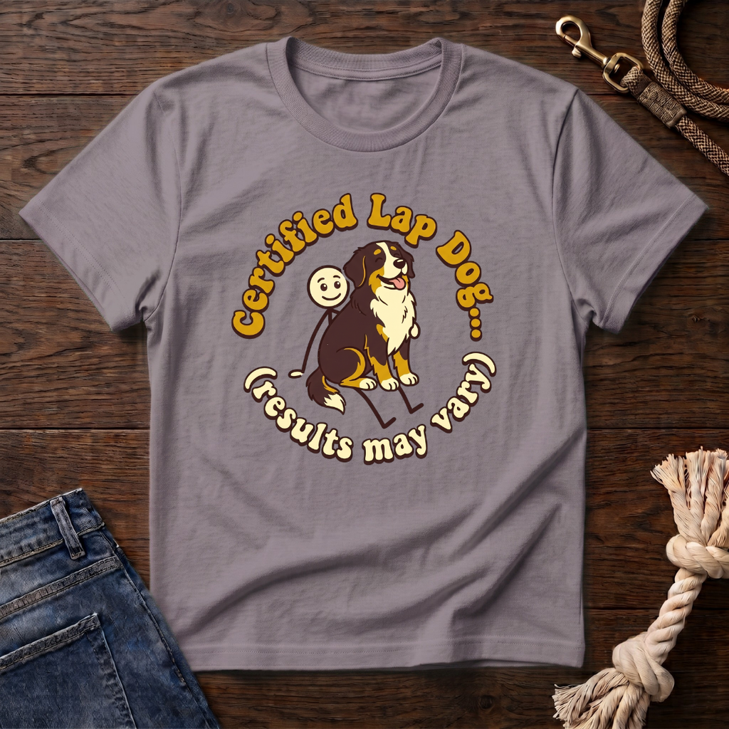 Bernese Mtn Dog on a Stick Man T-Shirt
