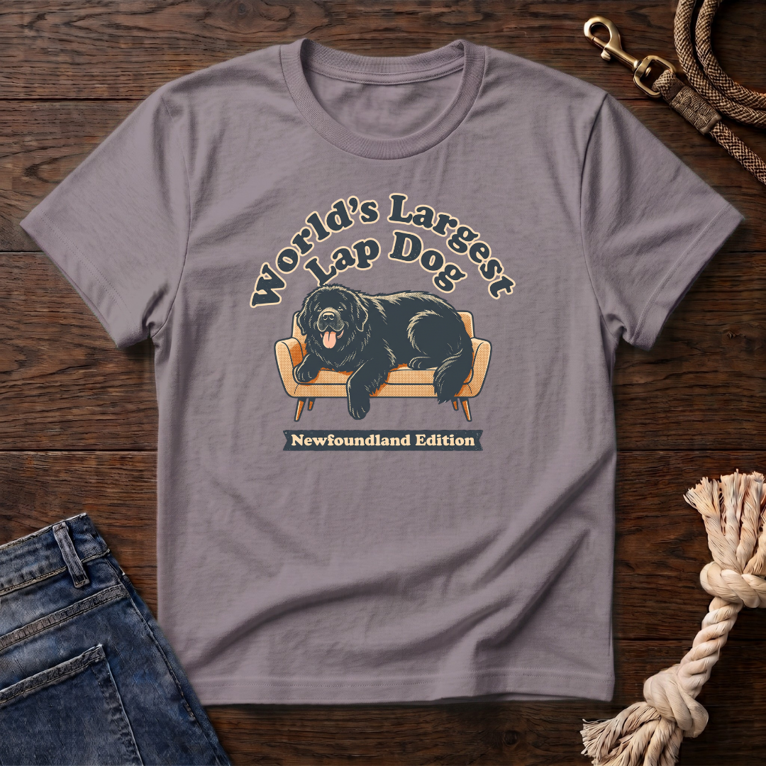 Old Timey Lap Dog Newfoundland T-Shirt