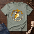 St. Bernard on a Stick Man T-Shirt