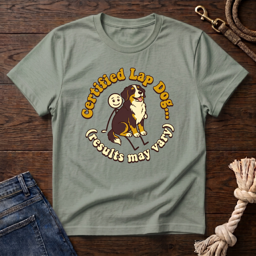 Bernese Mtn Dog on a Stick Man T-Shirt