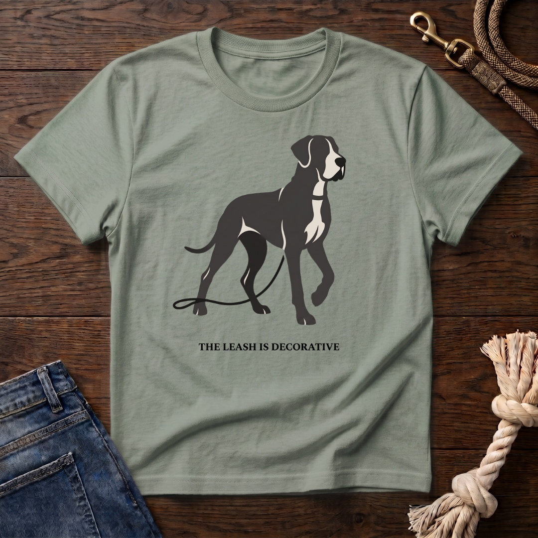 Decorative Leash Great Dane T-Shirt