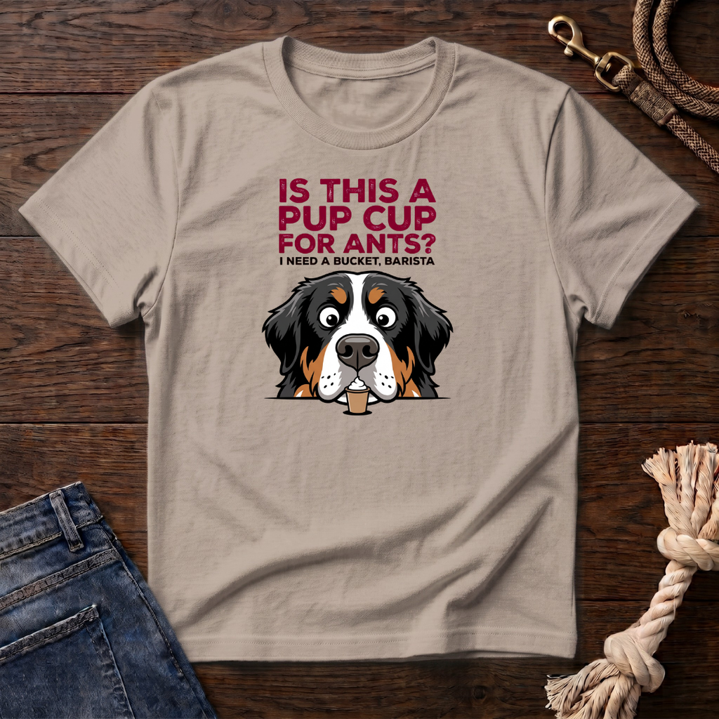 Pup Cup or Bucket Bernese Mtn Dog T-Shirt