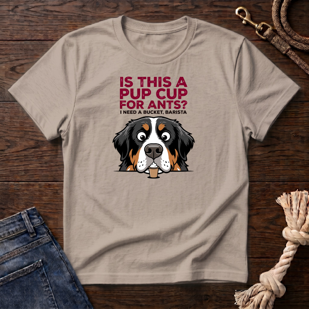 Pup Cup or Bucket Bernese Mtn Dog T-Shirt
