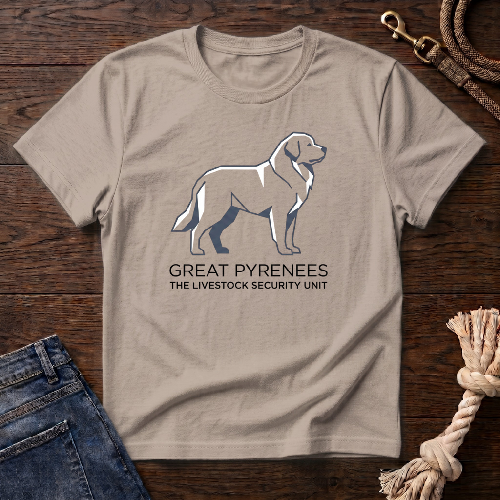 Great Pyrenees Livestock Security Unit T-Shirt