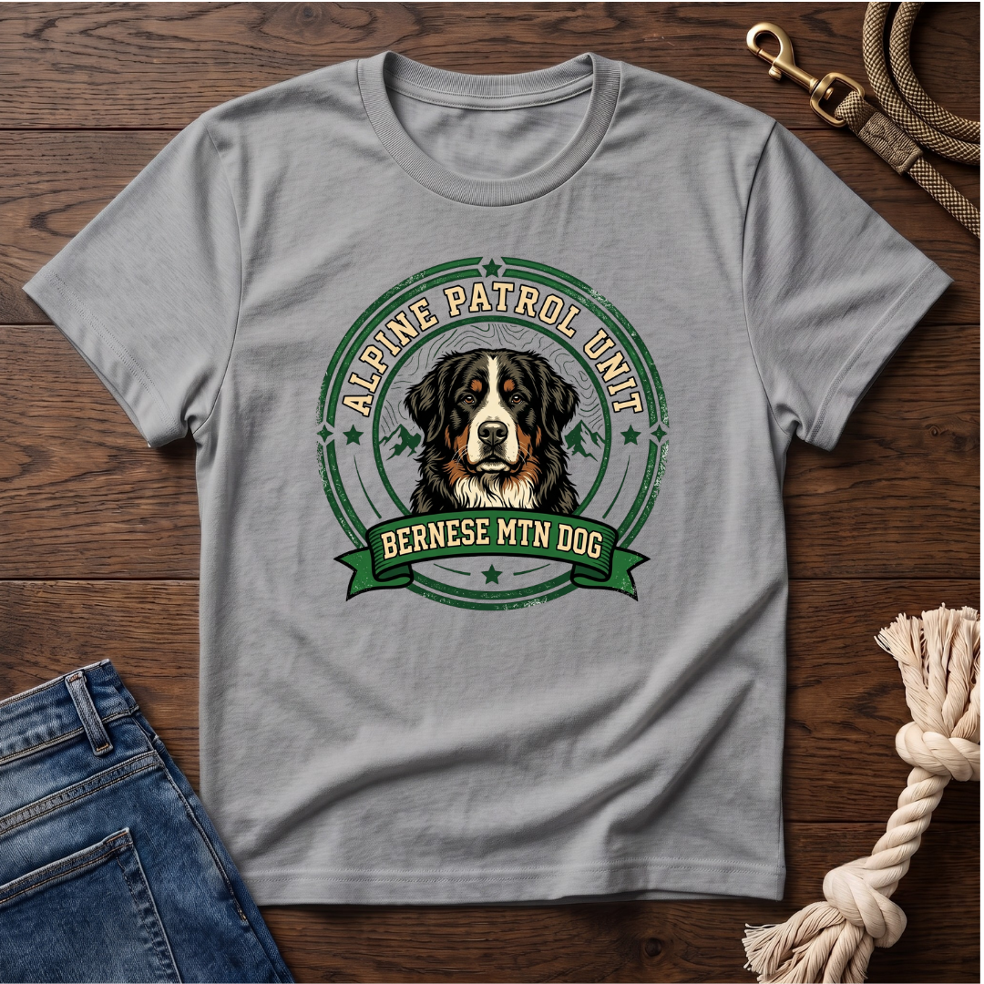 Bernese Mtn Dog Working Badge T-Shirt