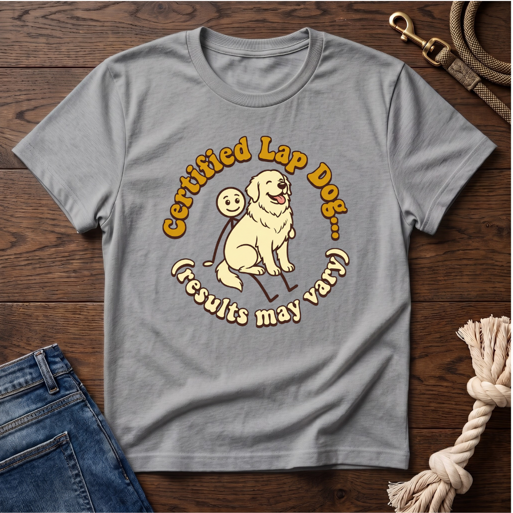 Great Pyrenees on a Stick Man T-Shirt