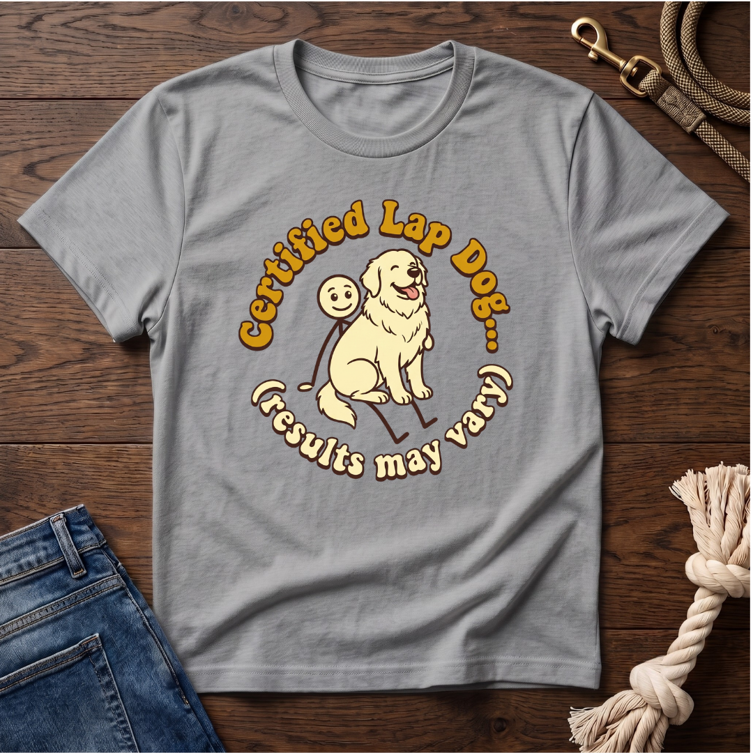 Great Pyrenees on a Stick Man T-Shirt