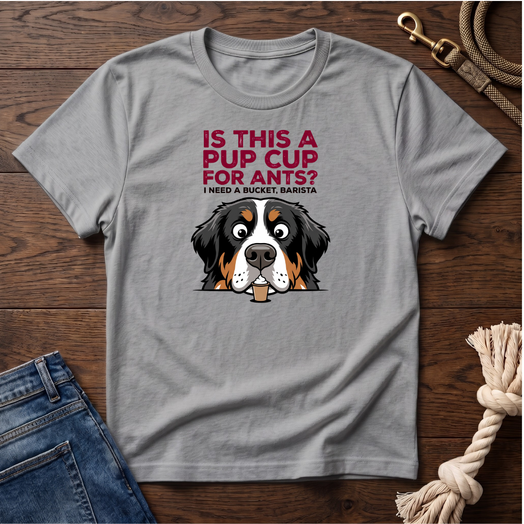 Pup Cup or Bucket Bernese Mtn Dog T-Shirt