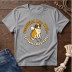 St. Bernard on a Stick Man T-Shirt