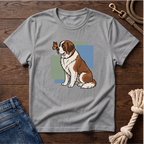Butterfly on St. Bernard Nose T-Shirt