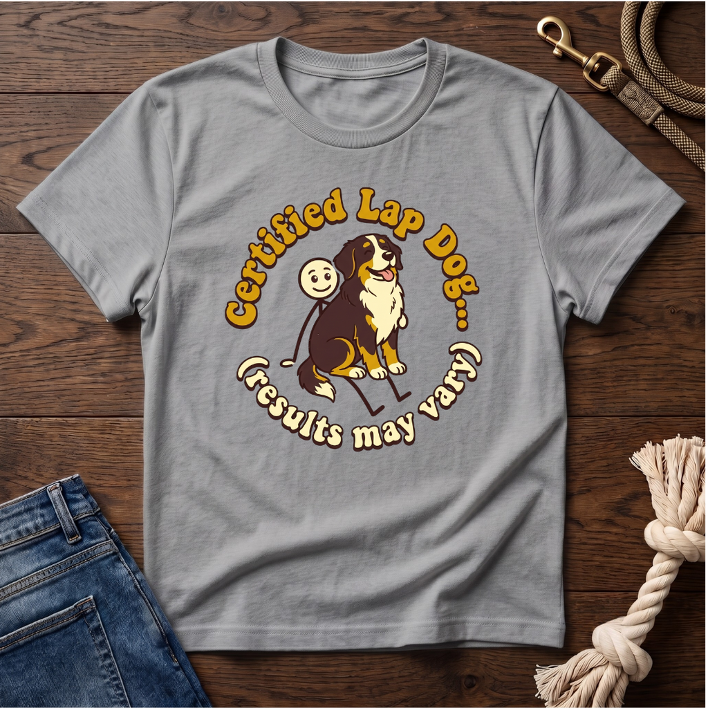 Bernese Mtn Dog on a Stick Man T-Shirt
