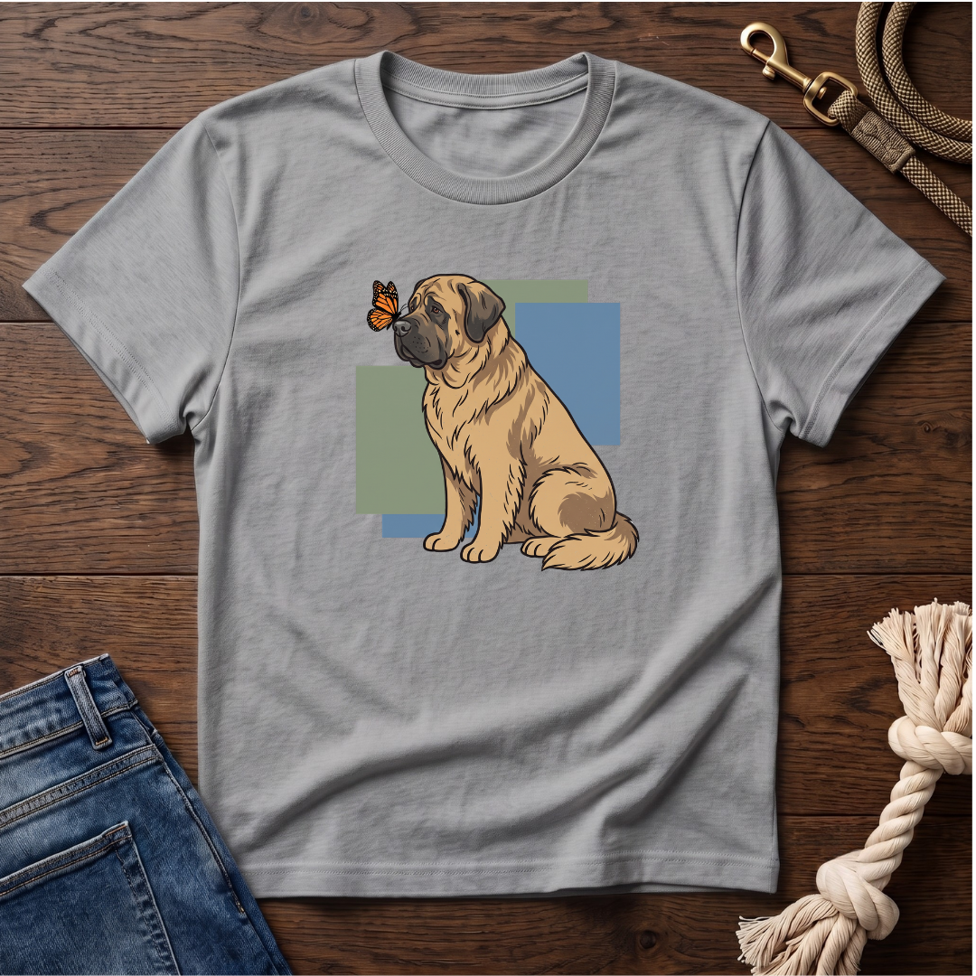 Butterfly on Mastiff Nose T-Shirt
