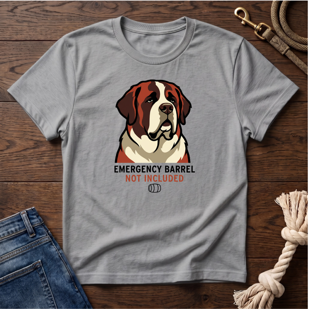 Emergency Barrel St. Bernard T-Shirt