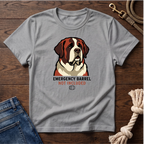 Emergency Barrel St. Bernard T-Shirt