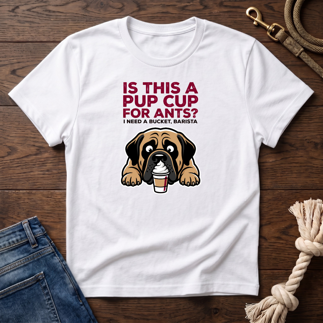 Pup Cup or Bucket Mastiff T-Shirt
