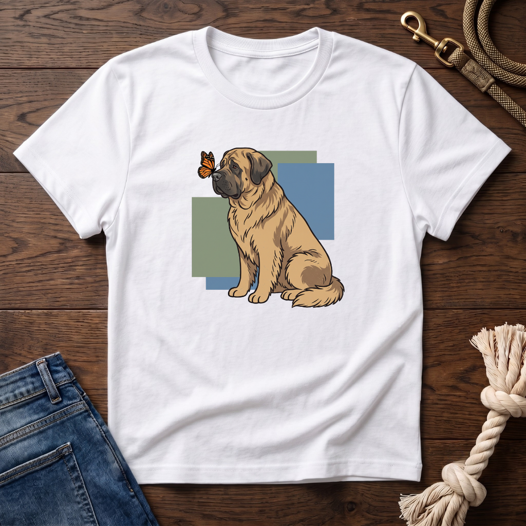 Butterfly on Mastiff Nose T-Shirt