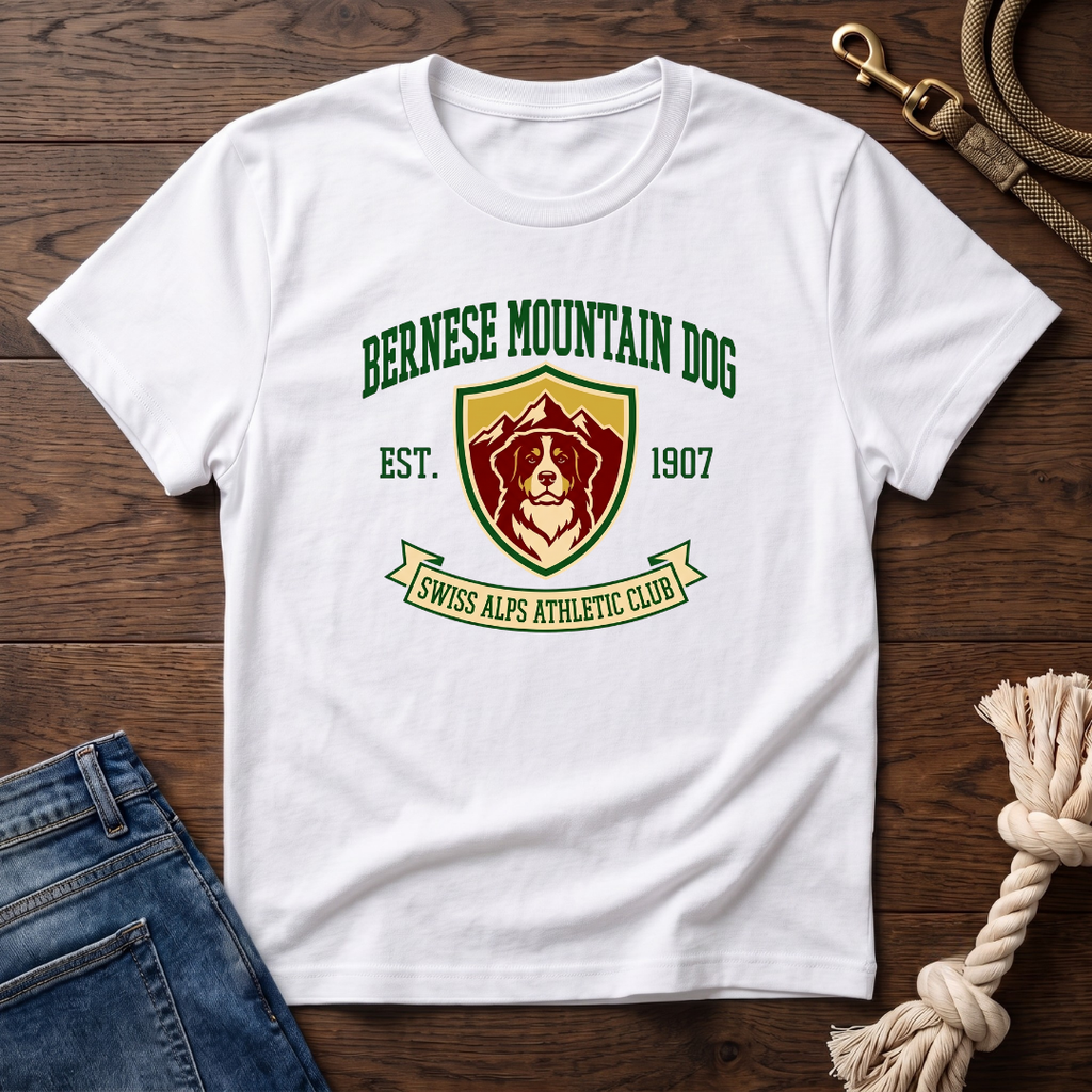 Varsity Bernese Mtn Dog T-Shirt