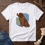 Butterfly on Newfoundland Nose T-Shirt