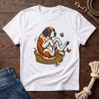 St. Bernard in a Basket T-Shirt