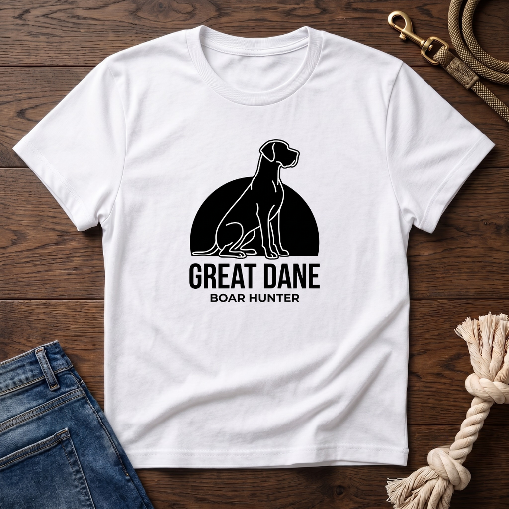 Great Dane Boar Hunter T-Shirt
