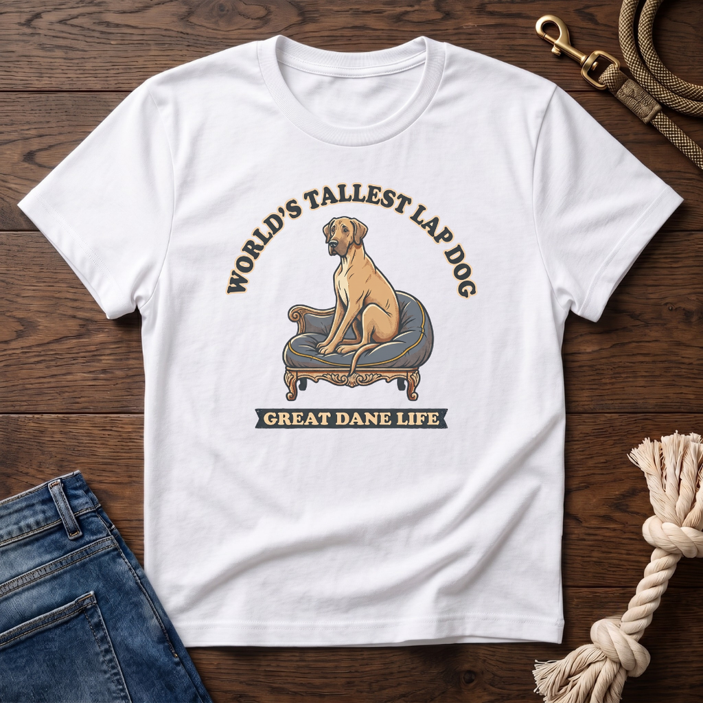 Old Timey Lap Dog Great Dane T-Shirt