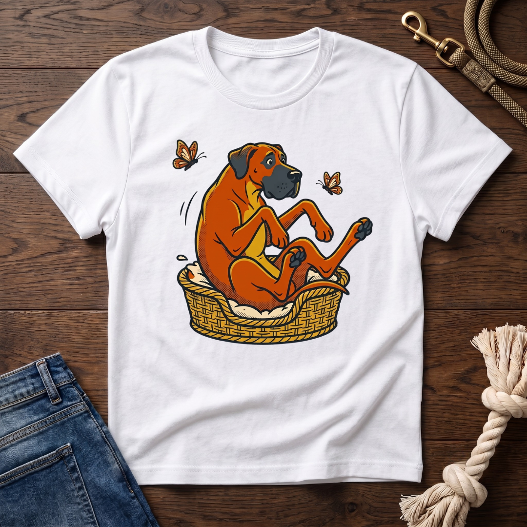 Great Dane in a Basket T-Shirt