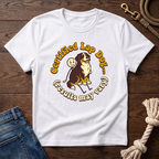 Bernese Mtn Dog on a Stick Man T-Shirt