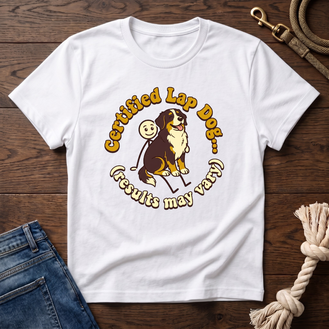 Bernese Mtn Dog on a Stick Man T-Shirt