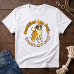 St. Bernard on a Stick Man T-Shirt