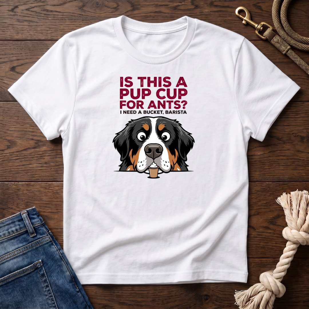 Pup Cup or Bucket Bernese Mtn Dog T-Shirt